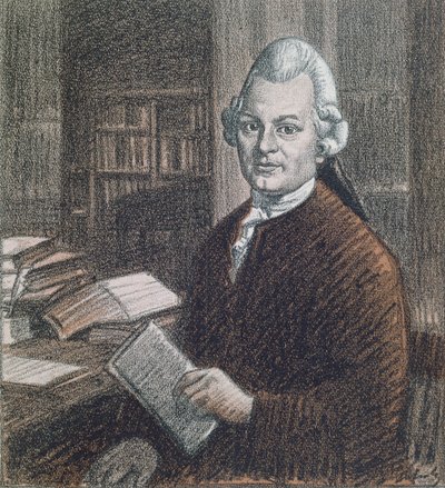 Porträtt av Gotthold Ephraim Lessing (1729-81), illustration från tidskriften 