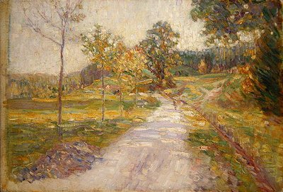 Antreff-dalen nära Willingshausen (olja på duk) av Wilhelm Thielmann