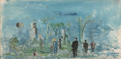 Central Park, New York (olja på duk) av Wilhelm Thoeny