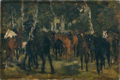 Nedmonterade Cuirassiers av Wilhelm Trübner