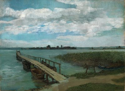 Brygga på Herreninsel i Chiemsee av Wilhelm Trübner