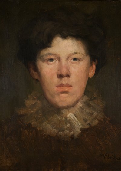 Pojke med ruff av Wilhelm Trübner