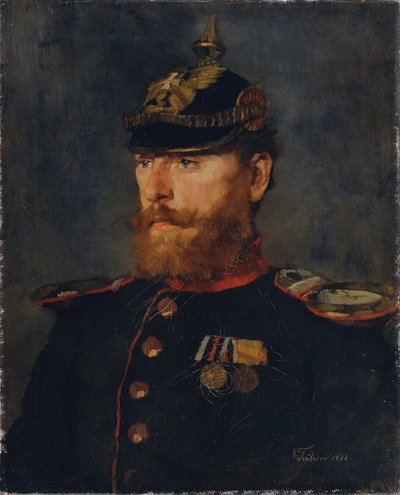 Landwehr officer av Wilhelm Trübner