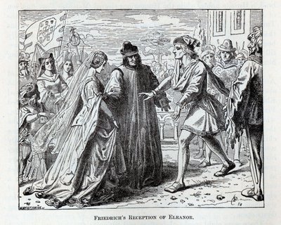 Friedrichs mottagning av Eleanor, 1882 av Wilhelm Werthmann