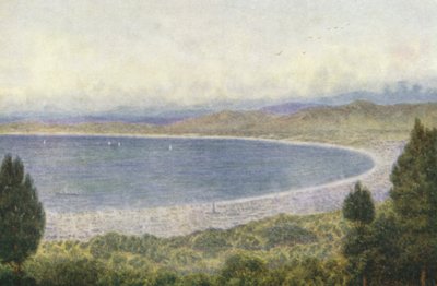 Table Bay från Kloof Nek (färglitografi) av Wilhelm Westhofen