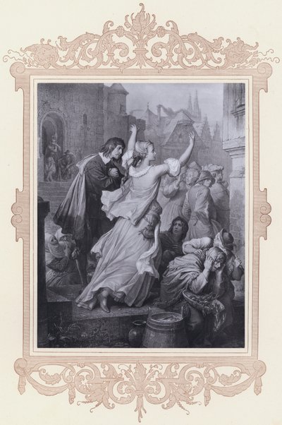 Clarchen, Egmont (litho) av Wilhelm von (after) Kaulbach