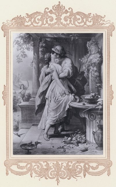 Dora, Alexis och Dora (litho) av Wilhelm von (after) Kaulbach