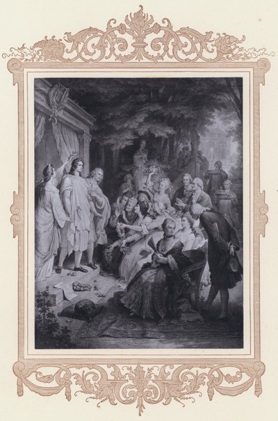 Goethe i Weimar (litho) av Wilhelm von (after) Kaulbach