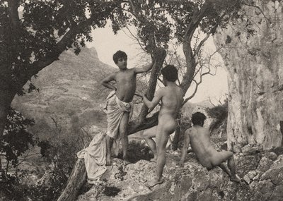 studie av manliga nakenbilder, ca 1900 av Baron Wilhelm von Gloeden