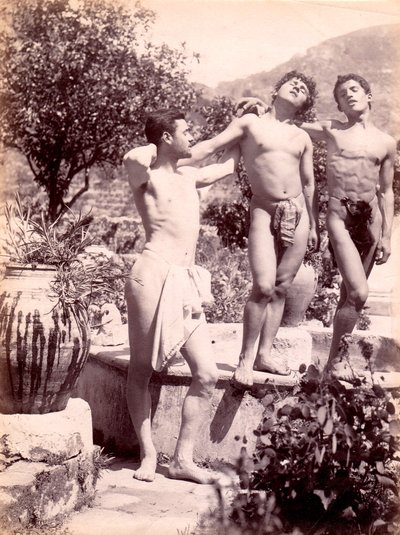 studie av manliga nakenbilder, ca 1900 av Baron Wilhelm von Gloeden