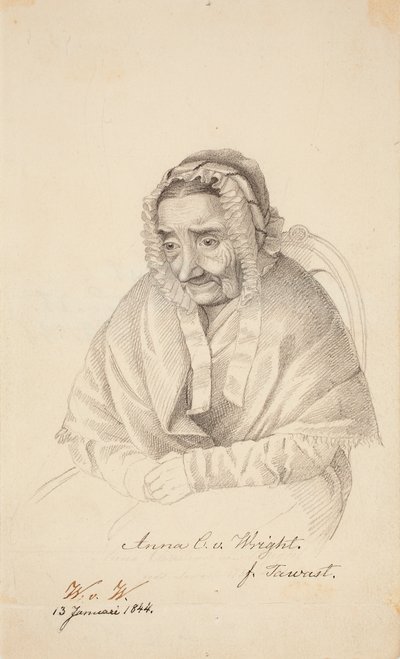 Anna Christina von Wright, konstnärens mormor av Wilhelm von Wright