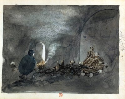 Kvinna i graven i Thebe av Wilkinson