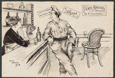 "Bock Special", soldat på en fransk bar av Will Owen