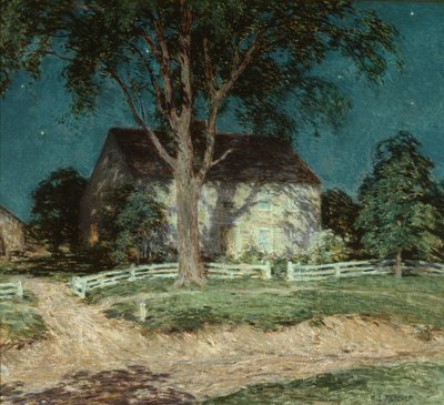 Old Homestead Connecticut, ca 1914 (olja på duk) av Willard Leroy Metcalf