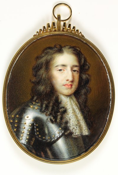 William Prince of Orange, senare kung William III (akvarell på elfenben) av Willem (after) Wissing