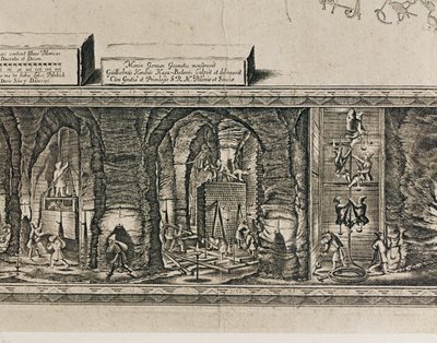 Die Salzminen von Wieliczka bei Krakau erzeugten etwa ein Drittel des Einkommens der polnischen Könige von Willem (c.1597-1660) Hondius