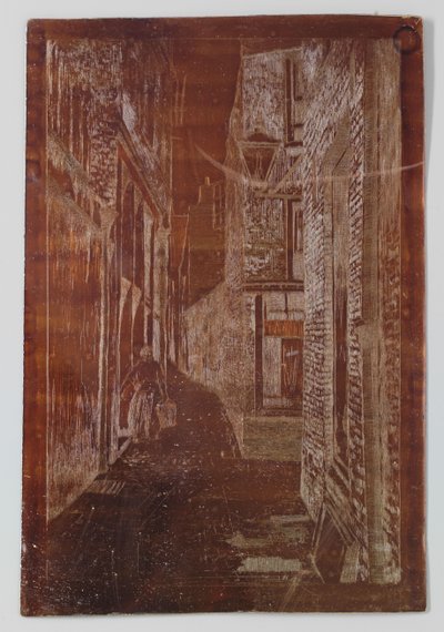 Gammal gata i Rijswijk eller Scheveningen av Willem Adrianus Grondhout (signed by artist)