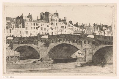 Pont Neuf (originaltitel på objekt) av Willem Adrianus Grondhout (signed by artist)
