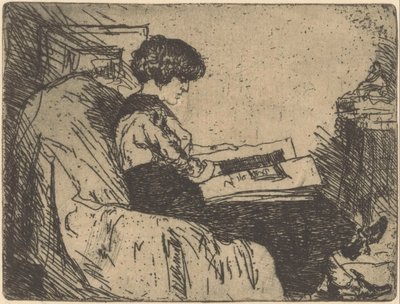 Porträtt av Martha Grondhout-Heshusius av Willem Adrianus Grondhout (signed by artist)