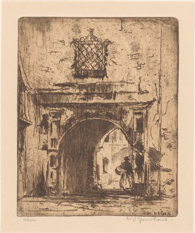 Ulm (originaltitel på objekt) av Willem Adrianus Grondhout (signed by artist)