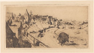 Ulm (originaltitel på objekt) av Willem Adrianus Grondhout (signed by artist)