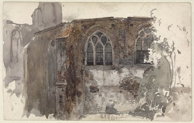 Ruin av en kyrka av Willem Anthonie van Deventer
