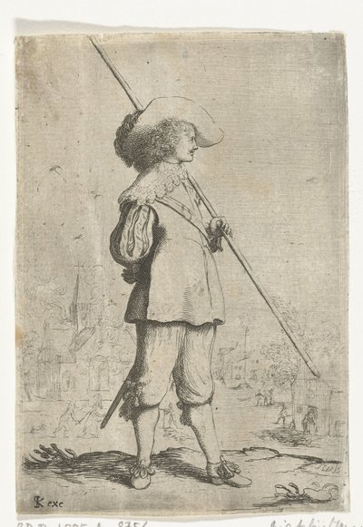 Stående soldat av Willem Basse (attributed to)