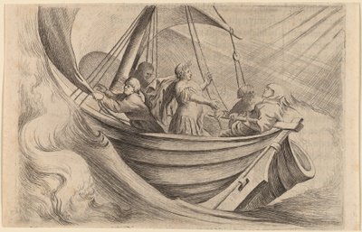 Caesar korsar stormiga hav av Willem Basse