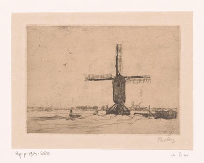 Doesburger Bruk Bruk nära Doesburg (originaltitel) av Willem Bastiaan Tholen (signed by artist)