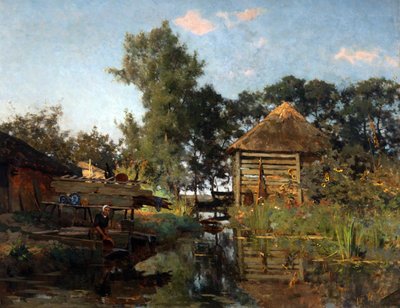 En tvättare, 1880-1885. av Willem Bastiaan Tholen