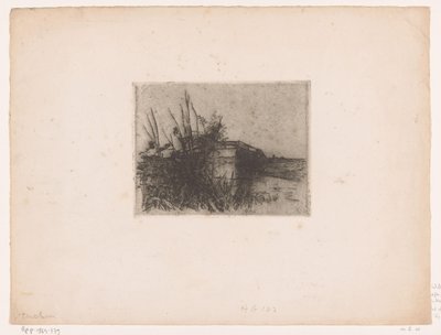 Bro över ett dike, nära Giethoorn Hög bro, Giethoorn (originaltitel) av Willem Bastiaan Tholen