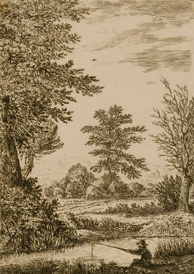 Landskap med bäck av Willem Bemmel