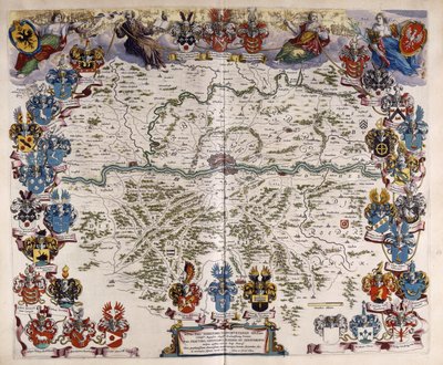 Karta över Tyskland, ca 1644-1645 av Willem Blaeu