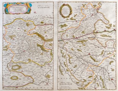 Berg och vendome - Blaisois (Champagne, Ardennes), i "Theatrum Orbis Terrarum, sive Atlas Novus" av Willem Blaeu, Amsterdam av Willem Blaeu