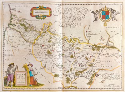 Piccardia, i "Theatrum Orbis Terrarum, sive Atlas Novus" av Willem Blaeu, Amsterdam av Willem Blaeu
