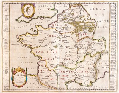 Romerska riket under Cesar, i "Theatrum Orbis Terrarum, sive Atlas Novus" av Willem Blaeu, Amsterdam av Willem Blaeu