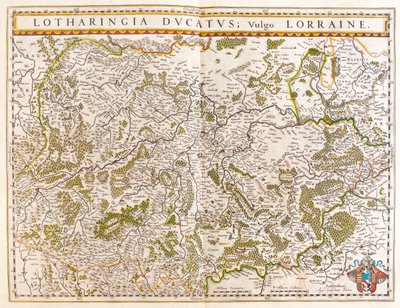 llorraine, i "Theatrum Orbis Terrarum, sive Atlas Novus" av Willem Blaeu, Amsterdam av Willem Blaeu
