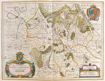 lorraine, i "Theatrum Orbis Terrarum, sive Atlas Novus" av Willem Blaeu, Amsterdam av Willem Blaeu