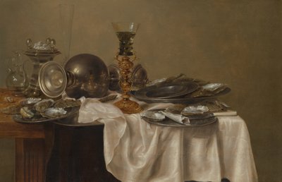 Stilleben med frukost av Willem Claesz. Heda