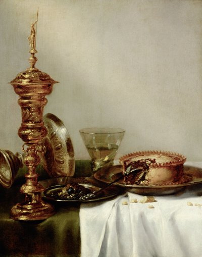 Täckt bord, 1634. av Willem Claesz. Heda