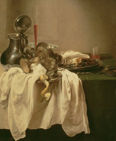 Stilleben (olja på duk) av Willem Claesz. Heda