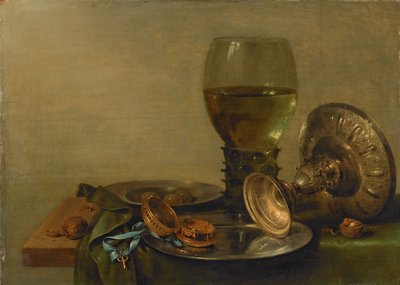 Stilleben med en silvertazza av Willem Claesz. Heda