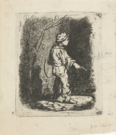 Liten pojke med båge av Willem Cornelis van Dijk