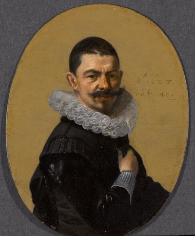 Porträtt av en man av Willem Cornelisz Duyster (attributed to)