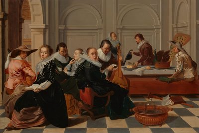 Den musikaliska sammankomsten av Willem Cornelisz Duyster (copy after)