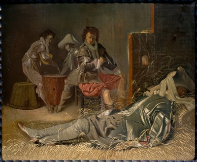 Vaktrum med soldater av Willem Cornelisz Duyster
