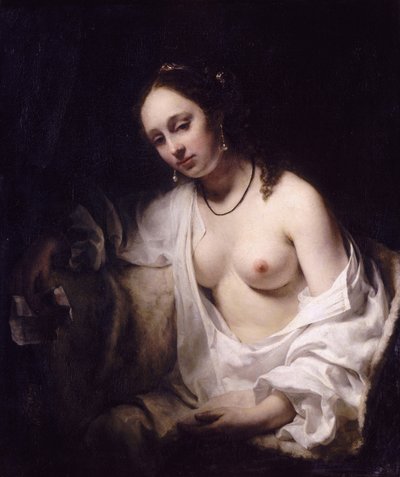 Batseba med kung Davids brev, 1654 av Willem Drost