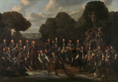Allegori om det holländska fiskets blomstring efter det andra anglo-holländska kriget (1665-67) av Willem Eversdijck (attributed to)