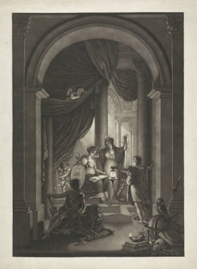 Allegori över frimureriet, ca 1810-1840 av Willem Grebner