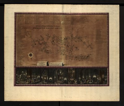 Karta över saltgruvorna i Wieliczka av Willem Hondius